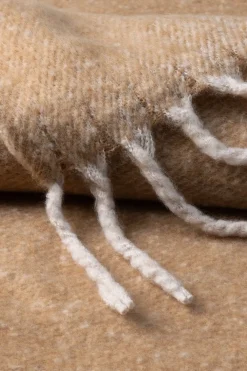 COCOmaison Camel plaid 127x152cm - Ocre Clearance