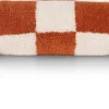 COCOmaison Check bolster coussin 15x50cm - Cuivre Clearance