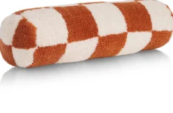 COCOmaison Check bolster coussin 15x50cm - Cuivre Clearance