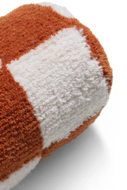 COCOmaison Check bolster coussin 15x50cm - Cuivre Clearance