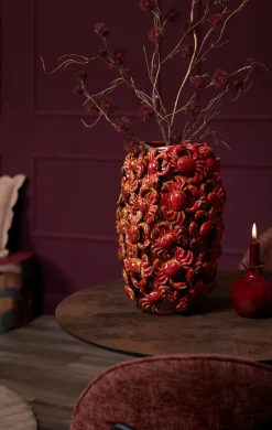 COCOmaison Crabby vase H39cm - Rouge Hot