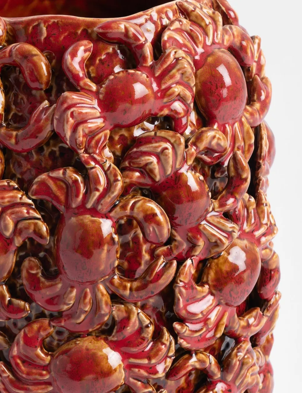 COCOmaison Crabby vase H39cm - Rouge Hot