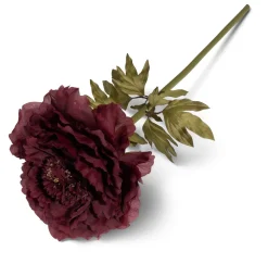 COCOmaison Dahlia giant spray fleur artificiel 115cm - Bordeaux Discount