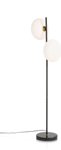 COCOmaison David lampadaire 2*G9 - Noir / anthracite New