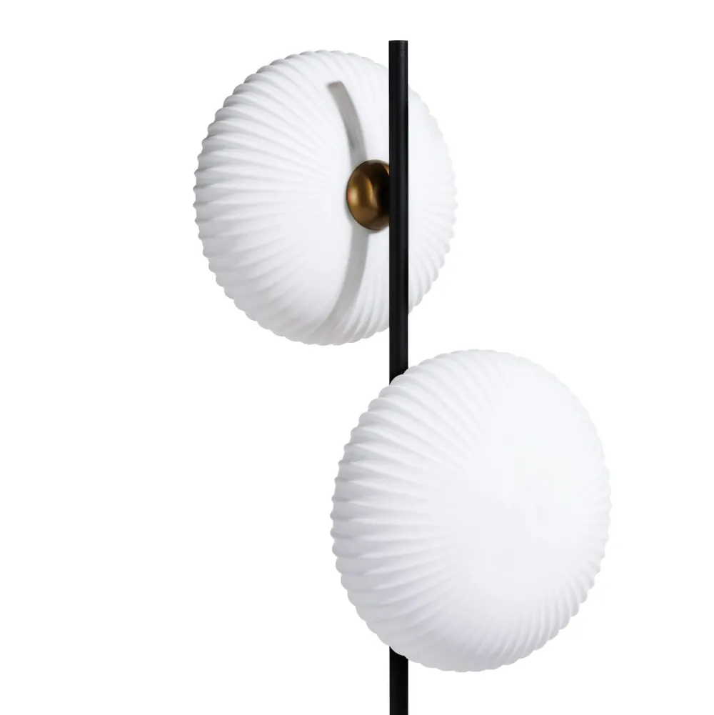 COCOmaison David lampadaire 2*G9 - Noir / anthracite New