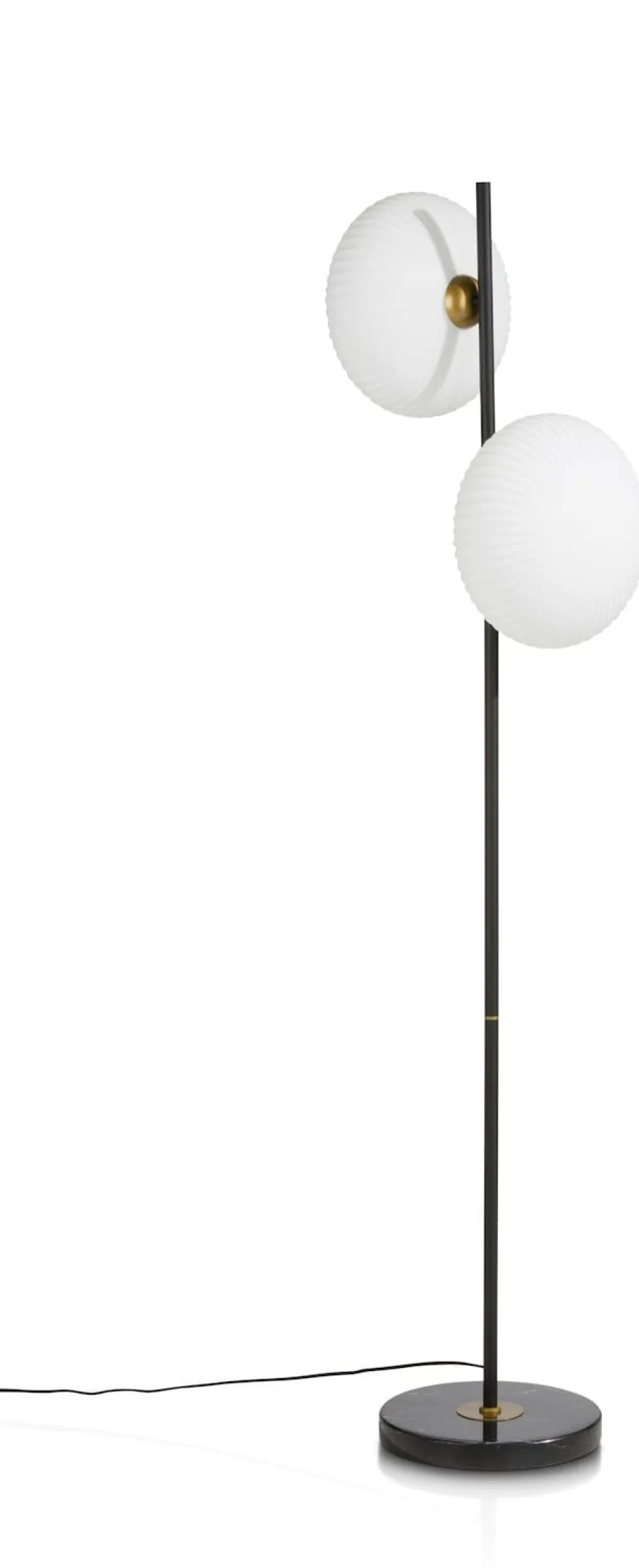 COCOmaison David lampadaire 2*G9 - Noir / anthracite New