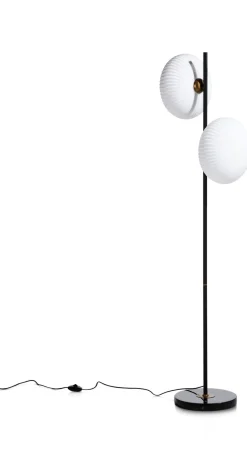 COCOmaison David lampadaire 2*G9 - Noir / anthracite New