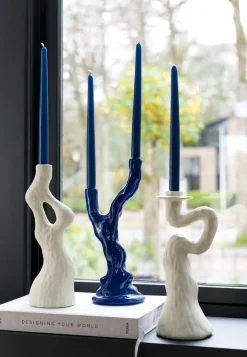 COCOmaison Debra bougeoir H30cm - Couleur creme