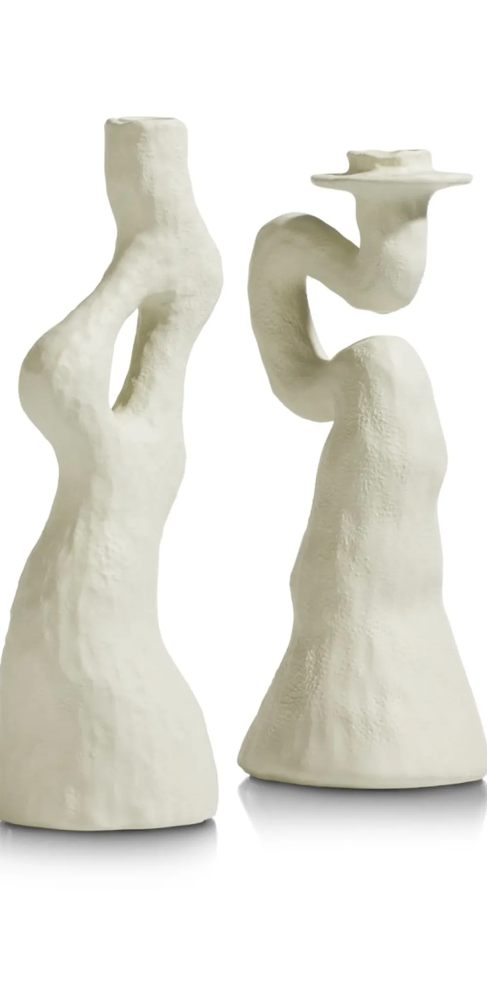 COCOmaison Debra bougeoir H30cm - Couleur creme