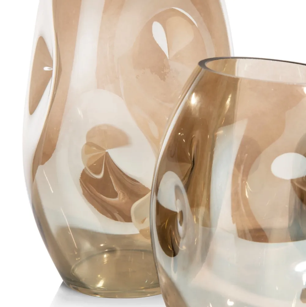 COCOmaison Don vase H19cm - gris - Gris Outlet