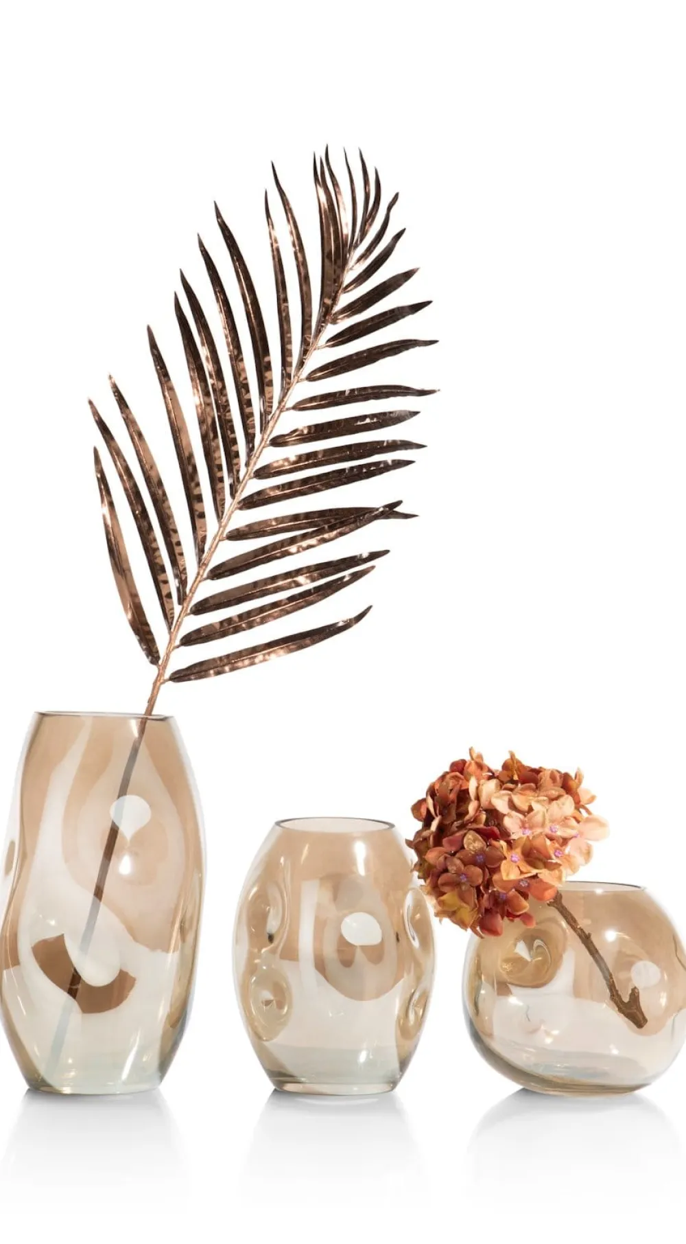 COCOmaison Don vase H19cm - gris - Gris Outlet