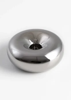 COCOmaison Donut bougeoir D12cm - Argent Clearance
