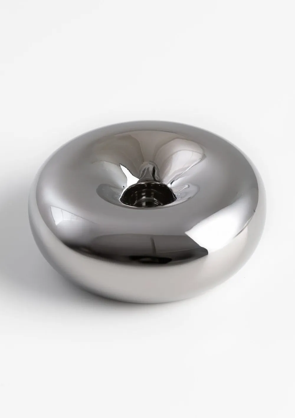 COCOmaison Donut bougeoir D12cm - Argent Clearance