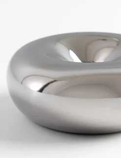 COCOmaison Donut bougeoir D12cm - Argent Clearance