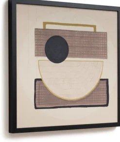 COCOmaison Encounter tableau 100x100cm - Couleur creme