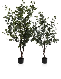 COCOmaison Eucalyptus Tree plante artificielle H140cm - Vert Hot