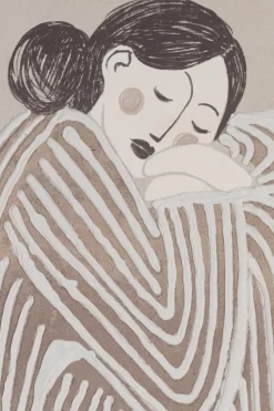 COCOmaison Fae tableau 80x120cm - Couleur creme Discount