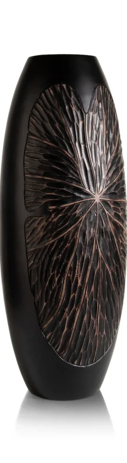 COCOmaison Faye vase H75cm - Noir Hot