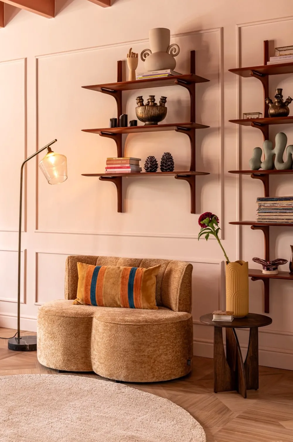 COCOmaison Gia vase H35cm - Ocre Clearance