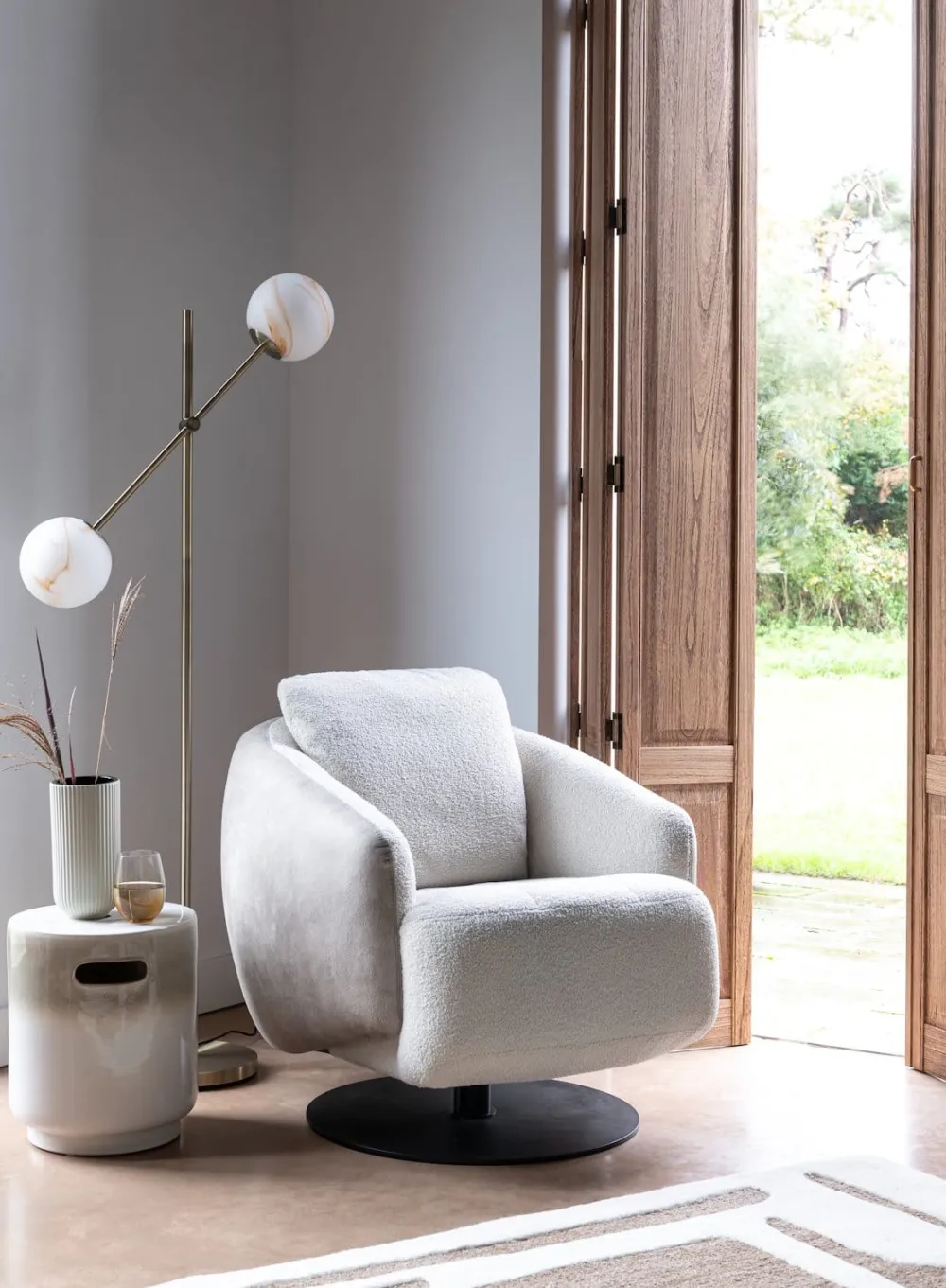 COCOmaison Haley vase H29cm - Blanc Hot