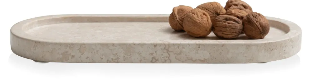 COCOmaison Idas plat 35x15cm - Couleur creme