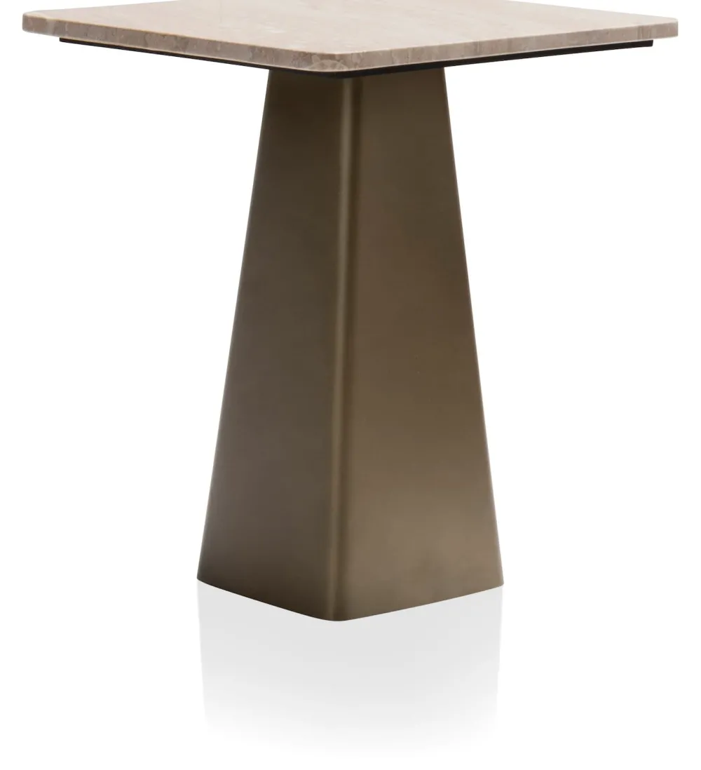 COCOmaison Issy table d'appoint H54cm - Couleur creme Discount