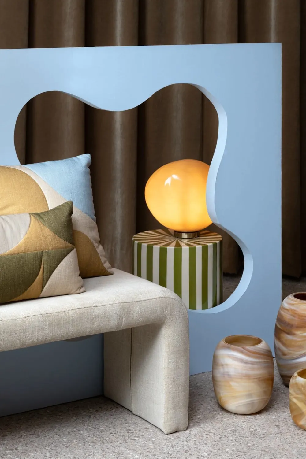 COCOmaison Jasper vase H22,5cm - Multicouleur Discount