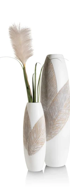 COCOmaison Jolie vase H45cm - Blanc Clearance