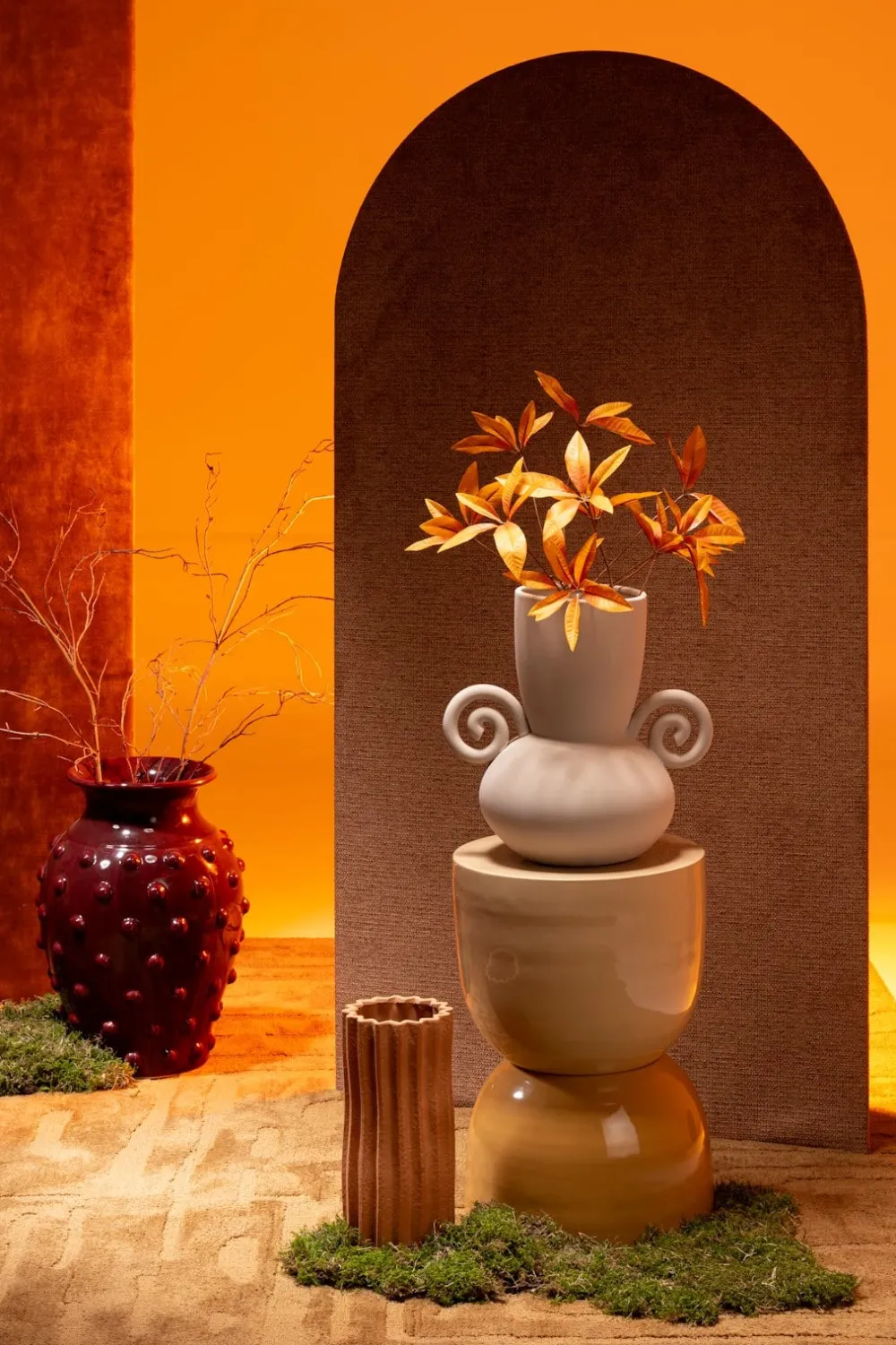 COCOmaison Julot vase H34cm - Beige Hot