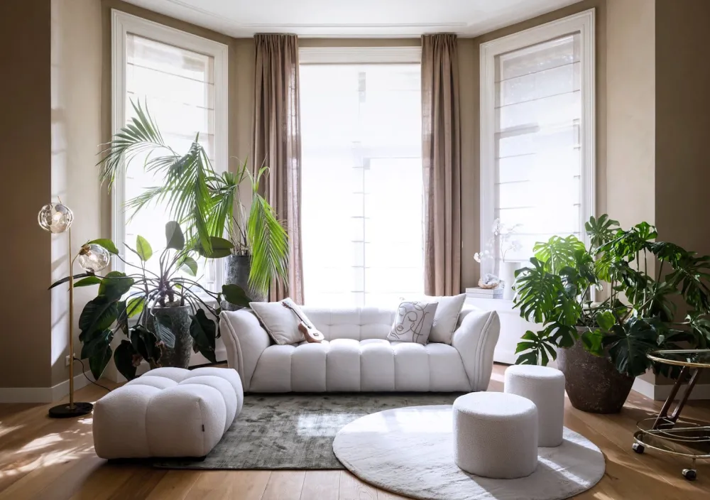 COCOmaison Kay pouf H35cm - Couleur creme Sale