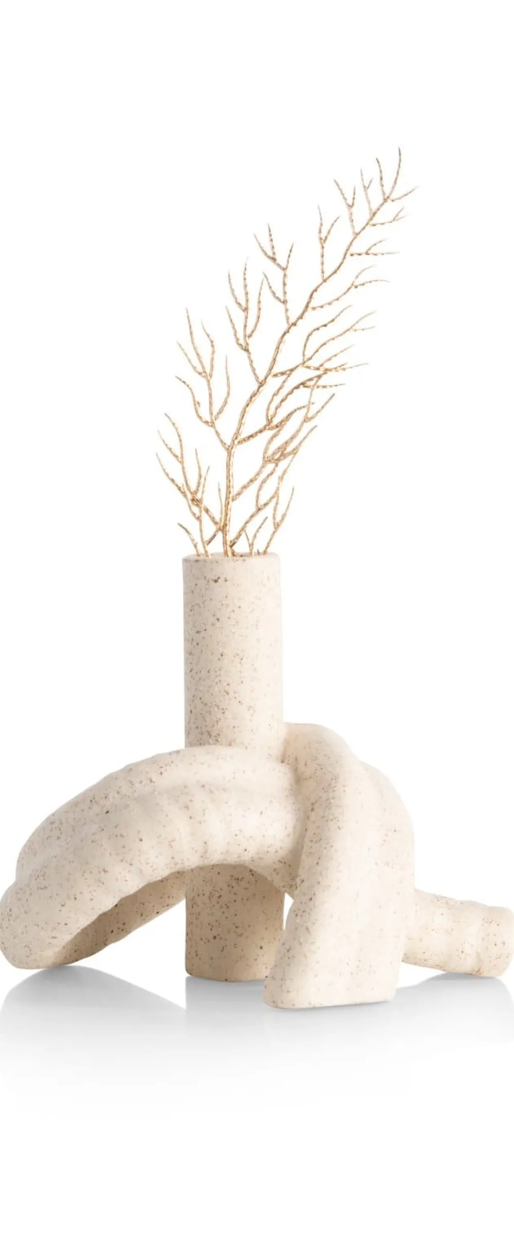 COCOmaison Kiki vase H13,5cm - Beige Sale