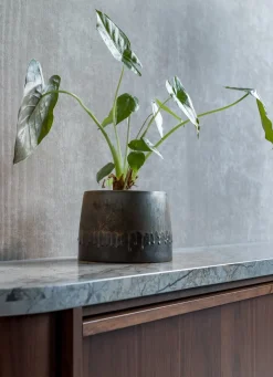 COCOmaison Lara cache pot H17cm - Gris Hot