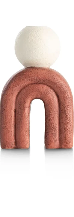 COCOmaison Lot bougeoir H15,5cm - brun Discount