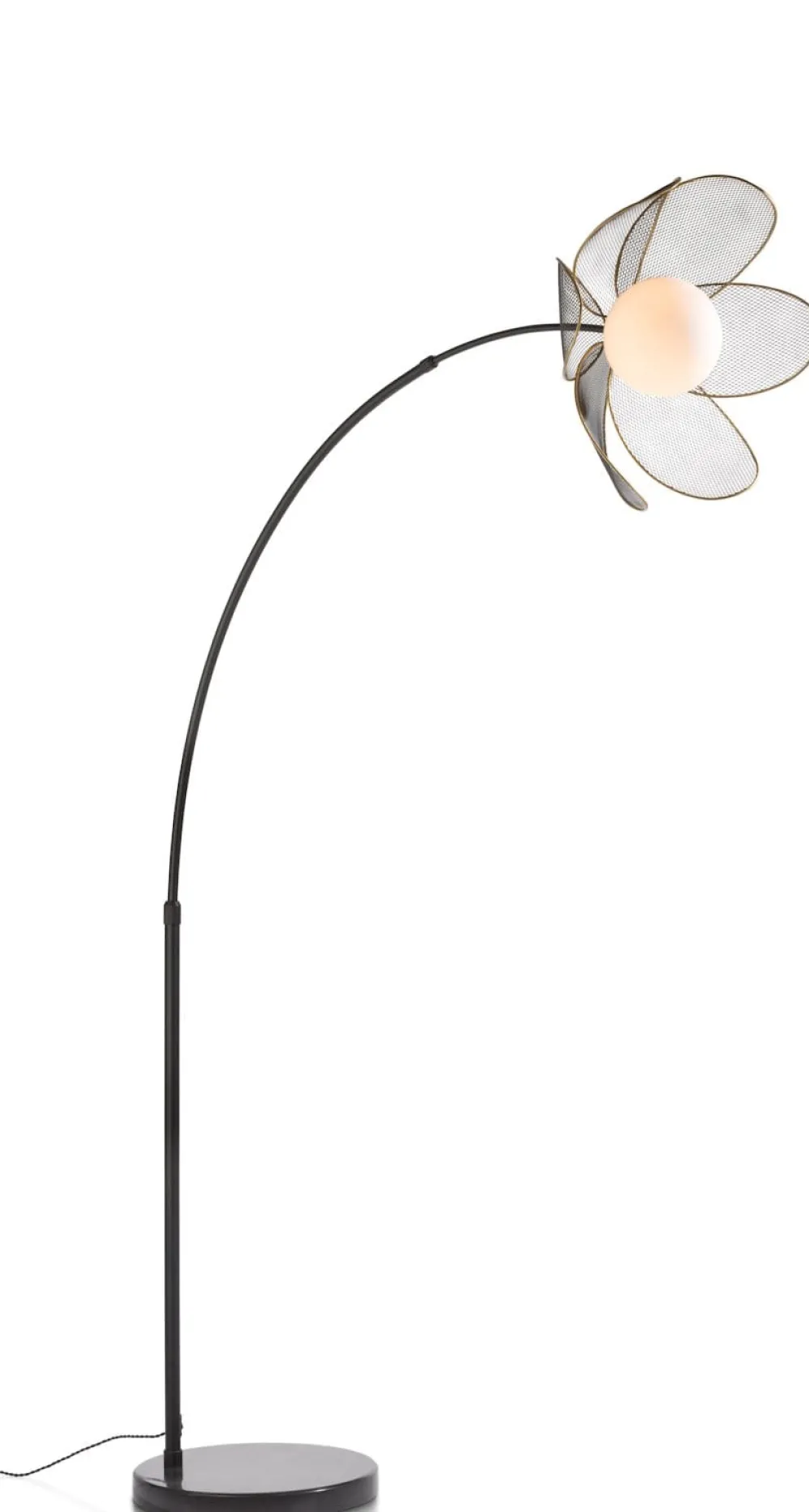 COCOmaison Magnolia lampadaire H185cm 1*E14 - Noir
