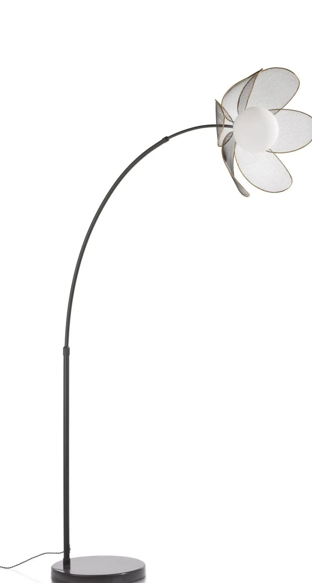 COCOmaison Magnolia lampadaire H185cm 1*E14 - Noir