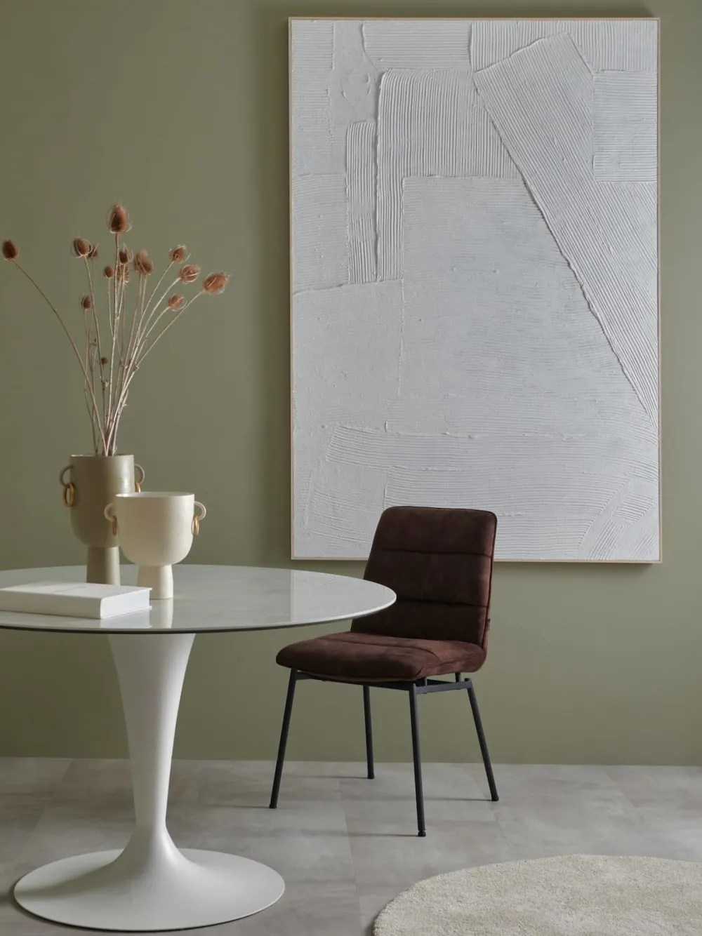 COCOmaison Master Strokes tableau 120x180cm - Blanc Discount