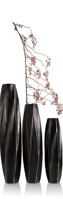 COCOmaison Merle vase H52cm - Noir Online