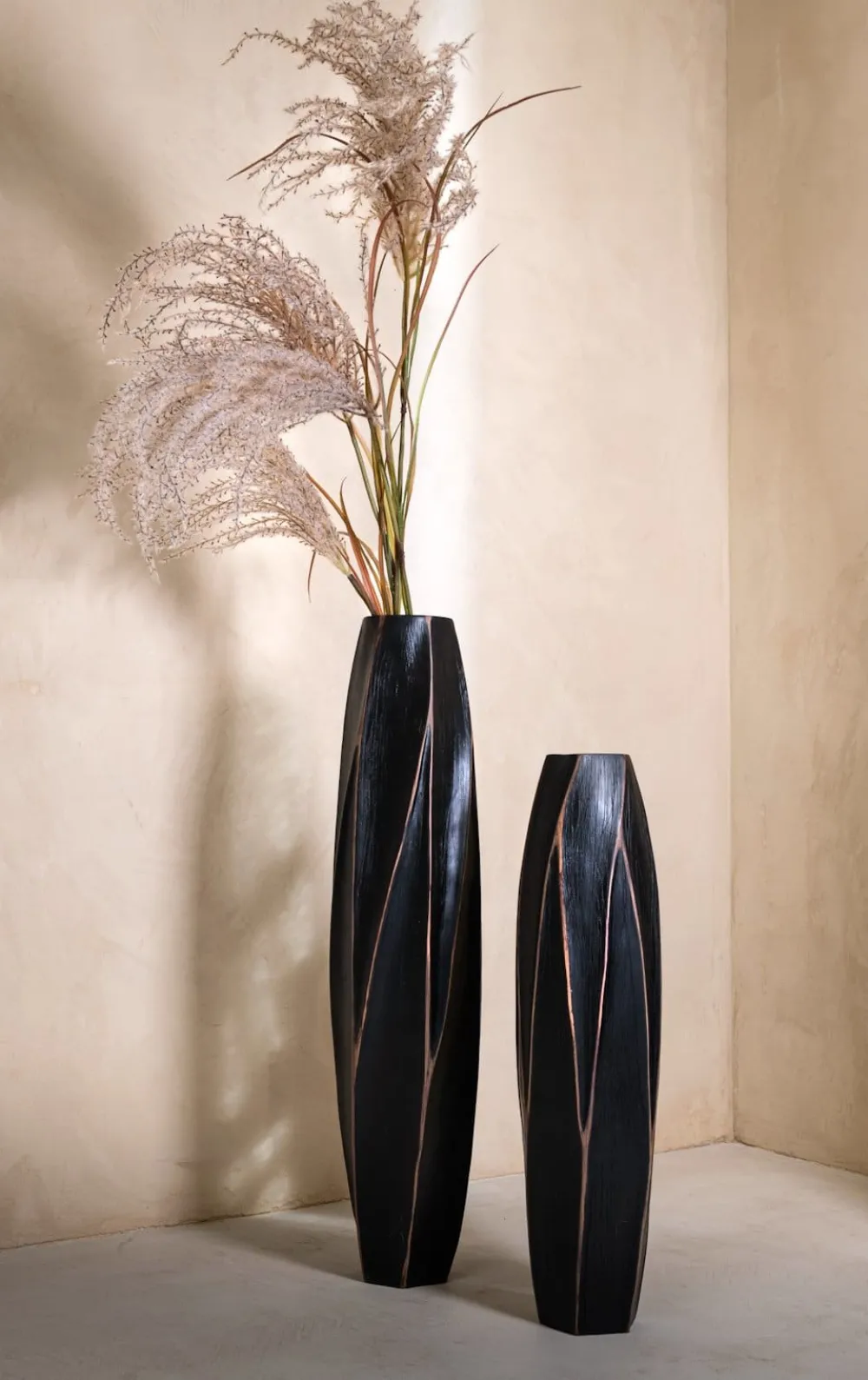 COCOmaison Merle vase H81cm - Noir Best
