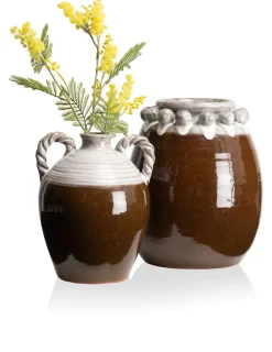 COCOmaison Nera vase H31cm - Brun New