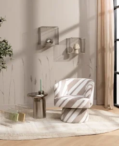 COCOmaison Nora fauteuil - Taupe Discount