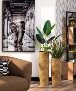 COCOmaison Noud pot H83,5cm - Brun Hot