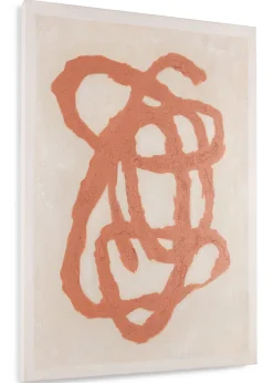 COCOmaison Organic Abstract set de 2 cadres 70x100cm - Orange Hot