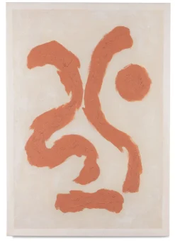 COCOmaison Organic Abstract set de 2 cadres 70x100cm - Orange Hot