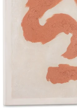 COCOmaison Organic Abstract set de 2 cadres 70x100cm - Orange Hot