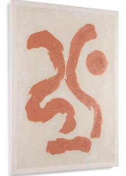 COCOmaison Organic Abstract set de 2 cadres 70x100cm - Orange Hot