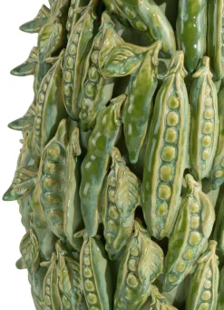 COCOmaison Peas in a pot vase H45cm - Vert Discount