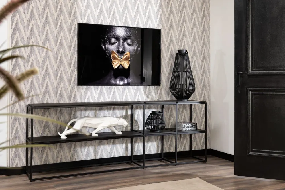 COCOmaison Philou photophore H26,5cm - Noir Outlet