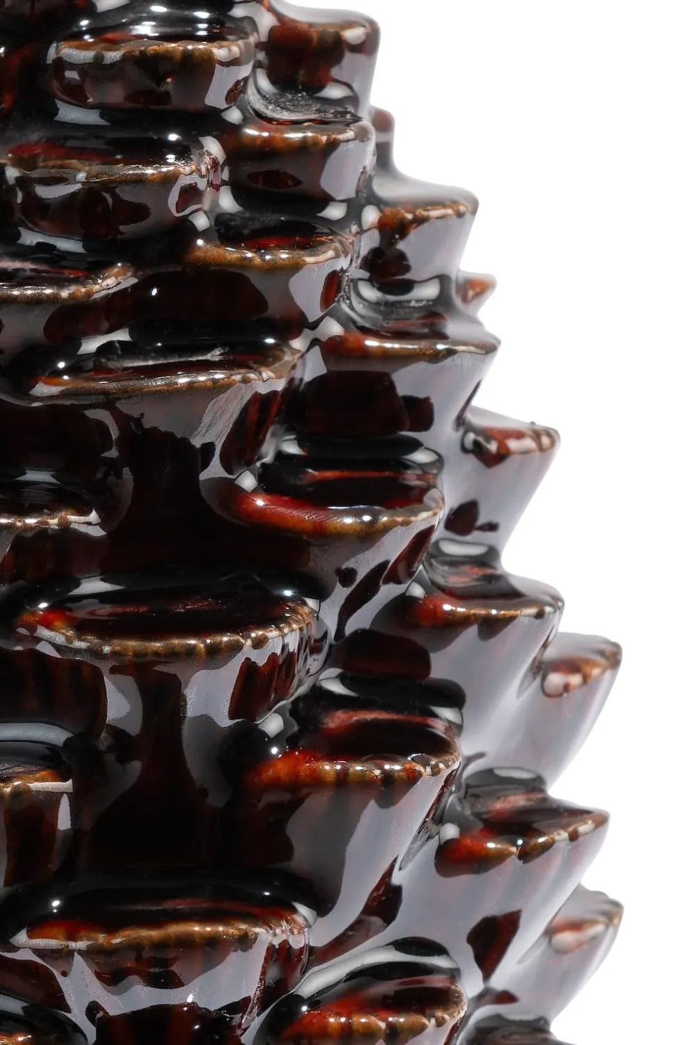 COCOmaison Pine bougeoir H12cm - Brun Discount