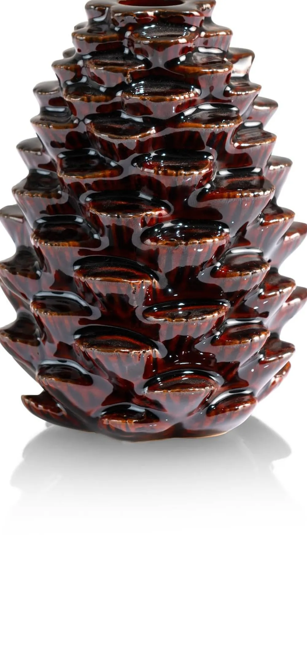 COCOmaison Pine bougeoir H15cm - Brun Hot