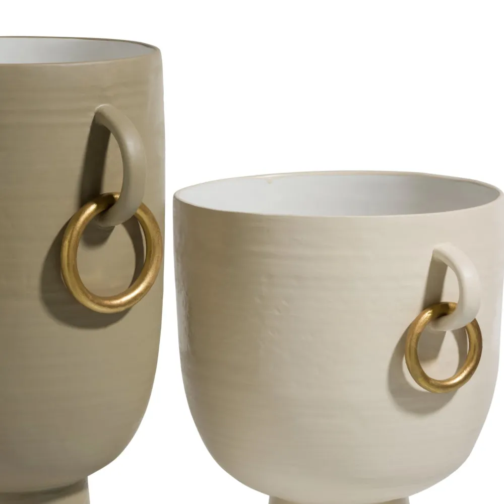 COCOmaison Presley vase H34cm - Beige Sale